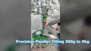 دستگاه پرکن پودری نیمه اتوماتیک JY-F1 برای کیسه های 300 گرم تا 9 کیلوگرم با کنترل صفحه لمسی