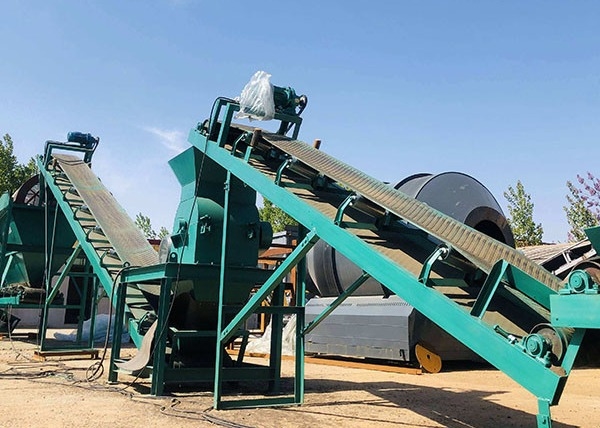 خط تولید کود ارگانیک کود گاو Full Auto 10t/H خط تولید کود ارگانیک