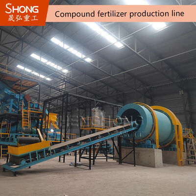 دستگاه گرانولاتور درام دوار 380 ولت برای کود NPK 3-8 میلی‌متر