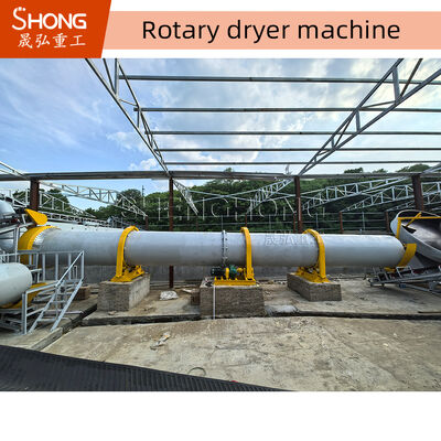 خشک کن درام چرخشی با محدوده دما 50-600 °C و ظرفیت تولید 1-50t / h شامل فن