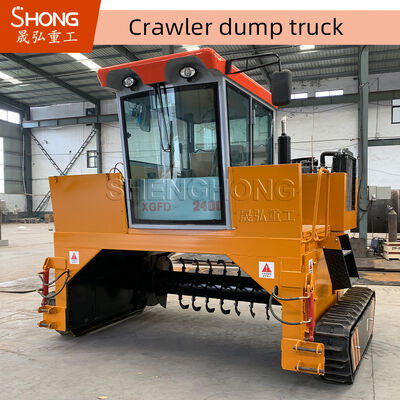 ترنر هائیدرولیک با سیستم عملیاتی کاملا هیدرولیک و عملکرد خرد کردن یکپارچه برای چرخش کود ارگانیک