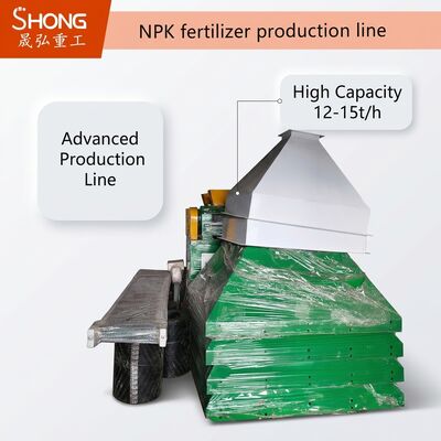 خط تولید کود NPK با دانه بندی دو غلتکی برای شکل دهی یک مرحله ای، صرفه جویی در انرژی و ظرفیت 12-15 تن در ساعت