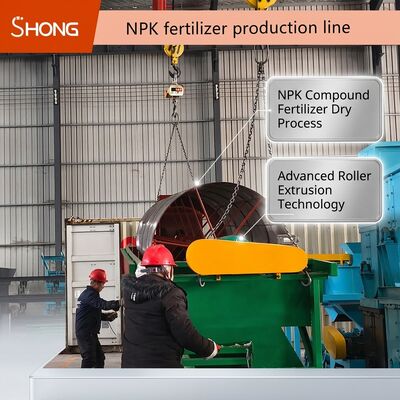 خط گرانولاسیون اکستروژن دو رولر برای کود ترکیبی NPK - فرآیند خشک، بدون نیاز به خشک کردن، ظرفیت 12-15t/h