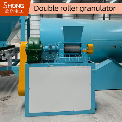 گرانولاتور دو رولر با اندازه رولر 186 * 300mm برای تولید کود، رطوبت 2٪ تا 8٪ و قدرت 18.5KW