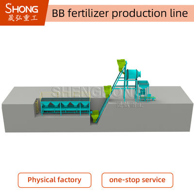 خط تولید کود BB سفارشی 1-10t / h با اندازه گلوله 3-5mm و ولتاژ 380V برای مخلوط کود