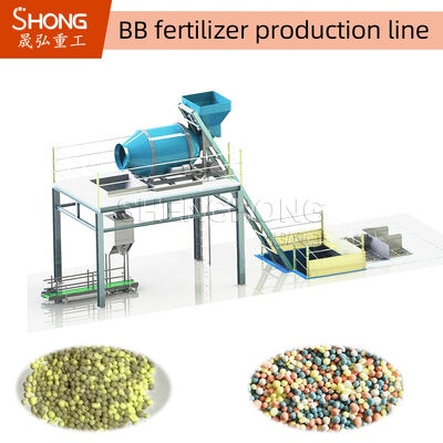 خط تولید کود BB با ظرفیت 1-20t / h، ولتاژ سفارشی 380V و یک سال گارانتی برای مخلوط موثر کود