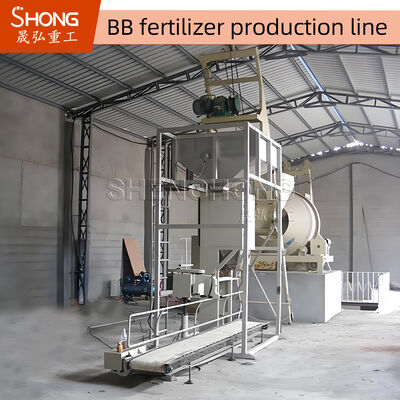 خط تولید کود BB فولاد کربن با ظرفیت 10-12 T / H و کنترل PLC برای مخلوط موثر انبوه