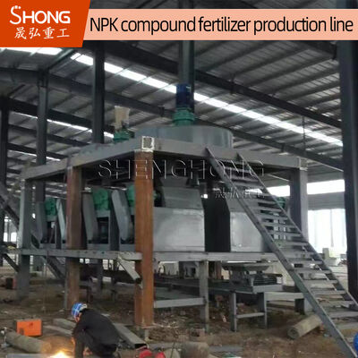 5t/h ظرفیت NPK خط تولید کود برای مواد خام پودر شیمیایی با ولتاژ 380V