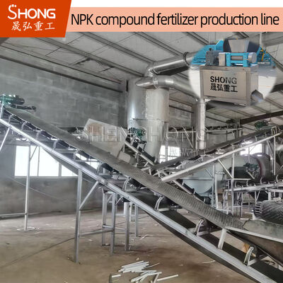 خط تولید کود NPK با ظرفیت 5-100 T / H 2-4mm اندازه دانه دار و ≥ 90% محتوای مواد مغذی