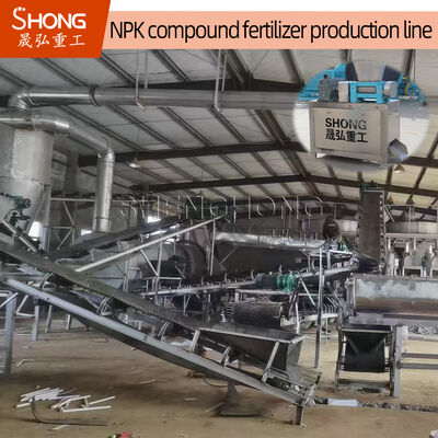 خط تولید کود NPK با دو رولر 5000kg/h برای دانه ریزی پودر خشک