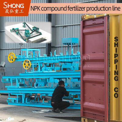 خط تولید کود NPK مواد فولاد کربنی با ظرفیت 1.5-2.5 تن در ساعت 18.5 کیلووات با پرس دو غلتکی