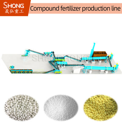 گرانولاتور درام با ظرفیت 12T/H با نرخ دانه بندی 70% و مواد مقاوم در برابر سایش برای تولید کود