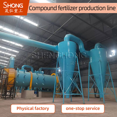 خط تولید کود NPK با ظرفیت بزرگ 12-15t / h با دانه های شکل توپ