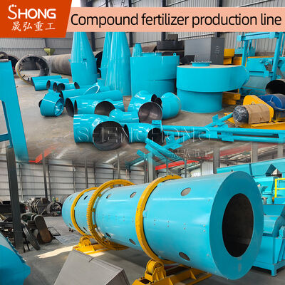 گرانولاتور درام چرخشی فولاد کربن برای خط تولید کود ترکیبی NPK با ظرفیت 18-20t / h و ولتاژ سفارشی