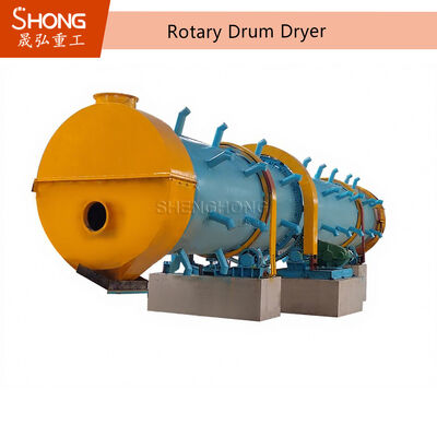 Rotary Dryer Machine with 1-50 T/H Capacity and 2-5 Degree Inclination for Efficient Drum Drying Equipment in Carbon Steel