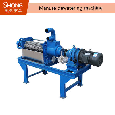 دستگاه آب زدایی کود 4-8 m3/h جدا کننده مایعات جامد و پیچ فشار برای پردازش کود گاو با کمتر از 35٪ آب باقی مانده